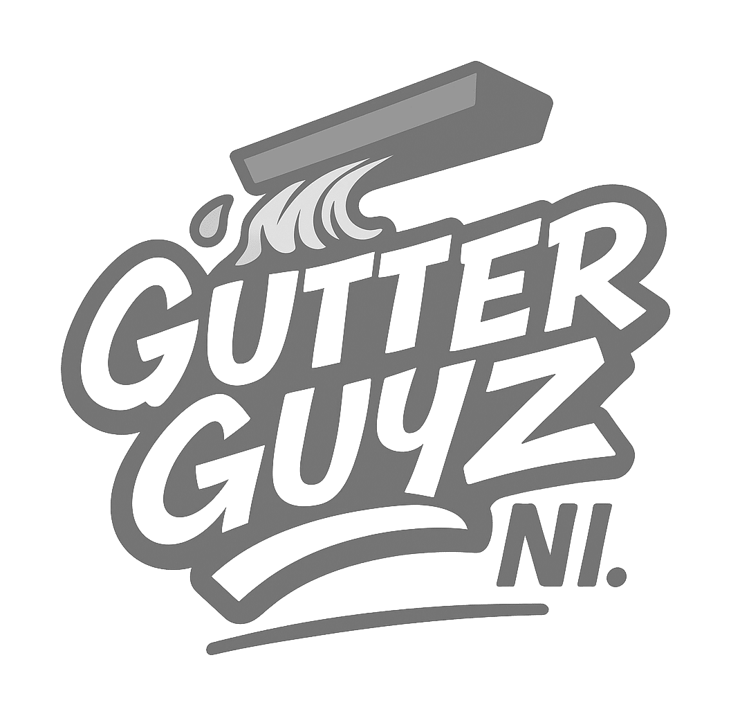 gutter guyz ni logo upscaled transparent light greyscale
